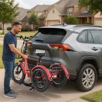 LILYPELLE Heavy-Duty Hitch-Mount Trike Rack