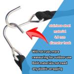 Marcobrothers Heavy-Duty Bungee Cord with Hook