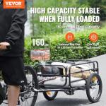 VEVOR Heavy-Duty Bike Cargo Trailer with Quick Release
