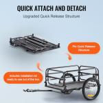 VEVOR Heavy-Duty Bike Cargo Trailer with Quick Release