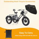 Heavy-Duty Electric Tricycle Cover - UV & Waterproof