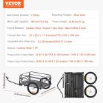 VEVOR Heavy-Duty Bike Cargo Trailer with Quick Release