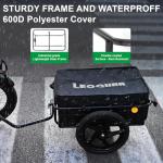 LEOGUAR Universal Bike Cargo Trailer with Quick-Release Wheels