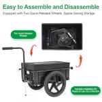 LEOGUAR Universal Bike Cargo Trailer with Quick-Release Wheels