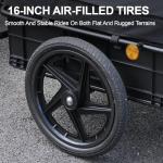 LEOGUAR Universal Bike Cargo Trailer with Quick-Release Wheels