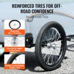 VEVOR Heavy-Duty Bike Cargo Trailer with Waterproof Cover