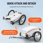 VEVOR Heavy-Duty Bike Cargo Trailer with Waterproof Cover