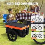 VEVOR Heavy-Duty Bike Cargo Trailer with Hitch