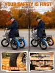ESKUTE 1200W Folding Electric Trike for Adults