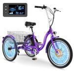 MOPHOTO Adult Electric Tricycle with 750W Motor