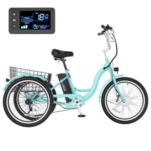 MOONCOOL Adult Electric Tricycle with Removable Battery
