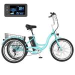 MOONCOOL Adult Electric Tricycle with Removable Battery