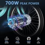 MOONCOOL Adult Electric Tricycle with Removable Battery