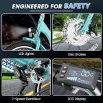 MOONCOOL Adult Electric Tricycle with Removable Battery