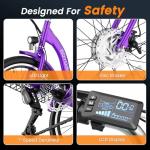 MOPHOTO Adult Electric Tricycle with 750W Motor