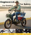 KAKIGO 1350W Electric Tricycle with Fat Tires