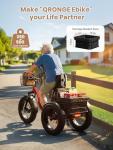 QRONGE 960W Folding Electric Tricycle for Adults