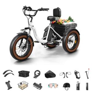 20" Fat Tire Electric Tricycle for Adults