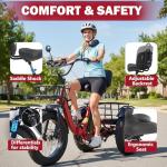 Ontrip 750W Folding Electric Tricycle for Adults