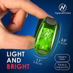 2-Pack LED Clip-On Safety Lights for Biking