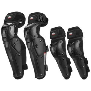 KEMIMOTO 4-Piece Motorcycle Knee and Elbow Guard Set