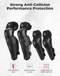 KEMIMOTO 4-Piece Motorcycle Knee and Elbow Guard Set