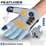 Westwood Fox Full Finger Cycling Gloves - Blue XL