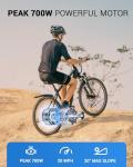 MULTIJOY 26" Electric Bike for Adults - 700W Motor