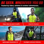 High Visibility Motorcycle Safety Vest for Riders