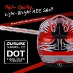 OUMURS Adult Off-Road Helmet with Goggles & Gloves