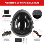 USB Helmet with LED Lights for eBikes and Scooters
