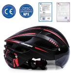 Shinmax Adult Bike Helmet with USB Light & Visor