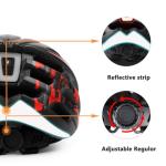 Shinmax Adult Bike Helmet with USB Light & Visor