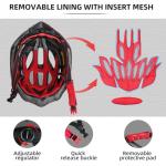 Shinmax Adult Bike Helmet with USB Light & Visor