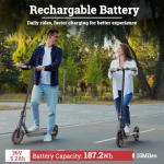 Qlaway Electric Scooter - 19 MPH, 350W Power, Foldable