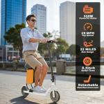 Qlaway 350W Electric Scooter with Seat and App Control