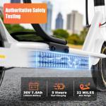 Qlaway 350W Electric Scooter with Seat and App Control