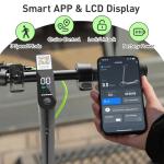 Folding Electric Scooter with 500W Motor and 19mph Speed