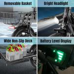 Caroma Peak 800W Electric Scooter with Seat