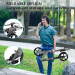 Foldable Scooter for Kids and Teens, 220 LB Capacity