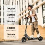 Isinwheel Z1 Adult Electric Scooter, 28 MPH Speed
