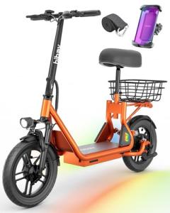 Hiboy Q2 Electric Scooter with Seat – 500W Motor