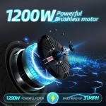 CUNFON RZ800 Electric Scooter - Fast, Long Range, Off-Road