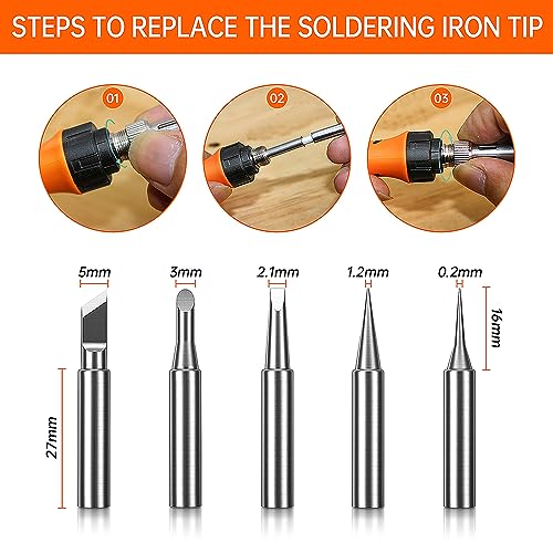 60W Adjustable Temperature Soldering Iron Kit