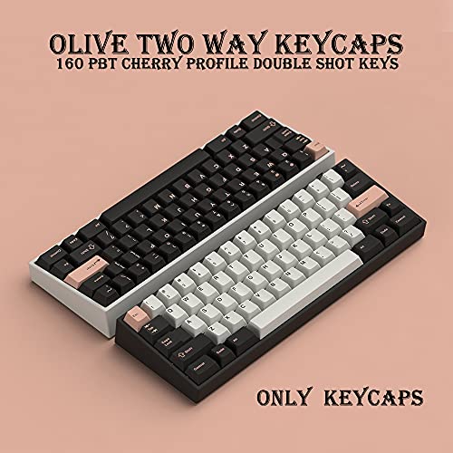 Dark Olivia PBT Keycap Set for Mechanical Keyboards