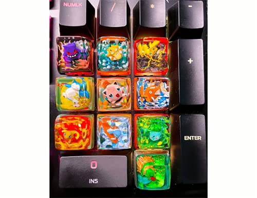 Anime Resin Artisan Keycaps for Mechanical Keyboards