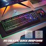 RisoPhy Wireless Gaming Keyboard and Mouse Set