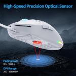 TMKB Falcon M1SE Ultralight Gaming Mouse - Matte White