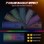 RisoPhy Wireless Gaming Keyboard and Mouse Set