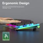 XISOGUU RGB Wireless Gaming Keyboard and Mouse Combo